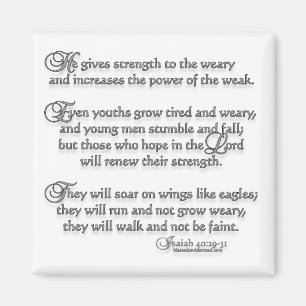 Aimant 40:29 d'Isaïe - 31