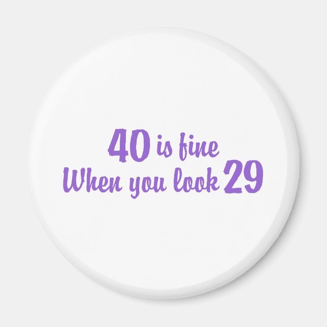 Aimant 40e anniversaire (Devant)