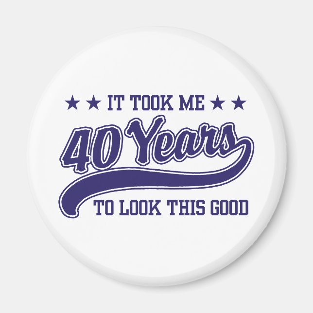 Aimant 40e anniversaire (Devant)