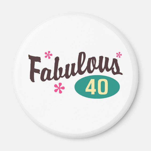 Aimant 40e anniversaire (Devant)