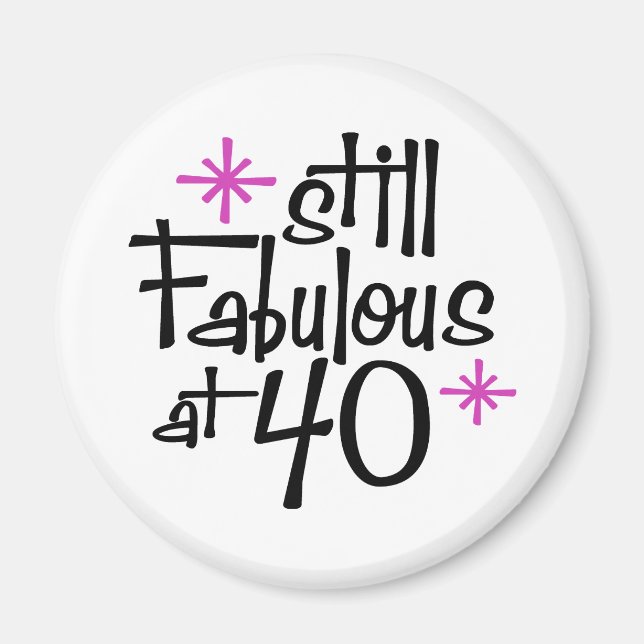 Aimant 40e anniversaire (Devant)