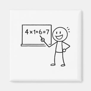 Aimant 41 67 Mème Quarante Un Six Sept Enseignant Des Mat