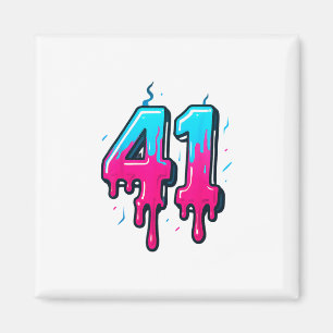 Aimant 41 Glace Dégoulinante Mème Quarante Et Un Quatre G