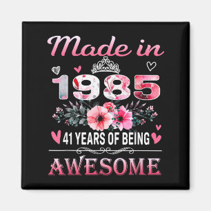 Aimant 41e anniversaire fait en 1985 41 ans d'être génial