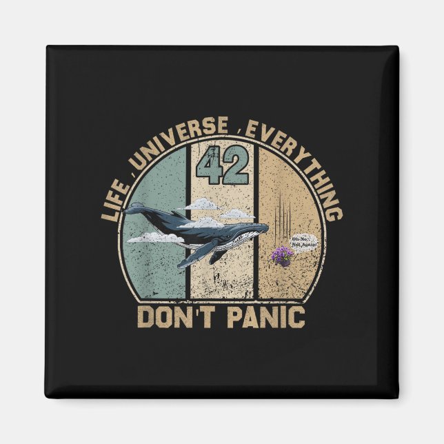 Aimant 42 Réponse à la vie l'univers et tout Ne (Devant)