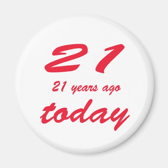 Aimant 42e anniversaire (Devant)