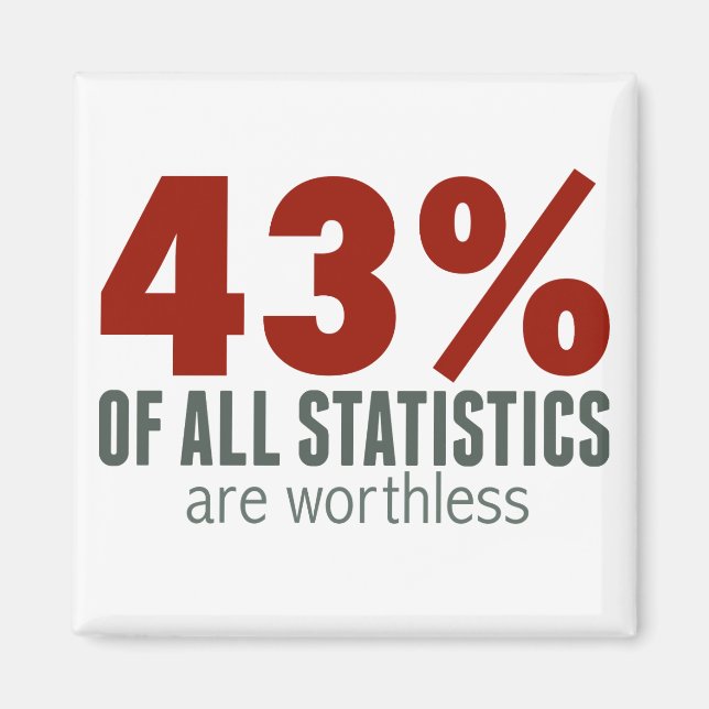 Aimant 43% de toutes les statistiques (sont sans valeur) (Devant)