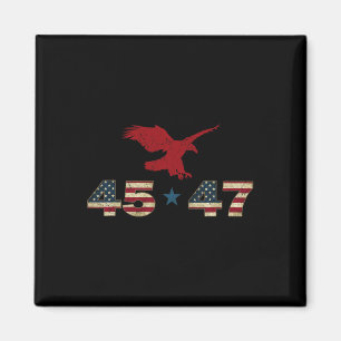 Aimant 45 47 Trump 2024 Élection du président Eagl patrio