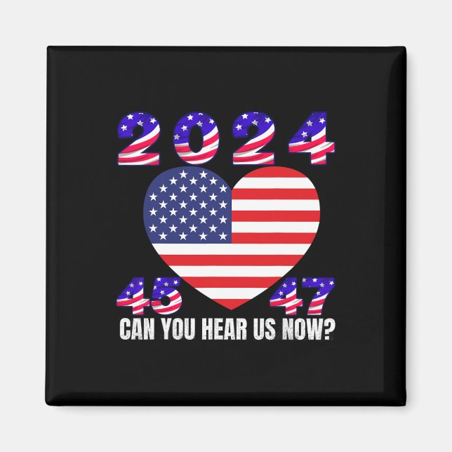 Aimant 45 Et 47 Président Donald Trump Drapeau Américain  (Devant)