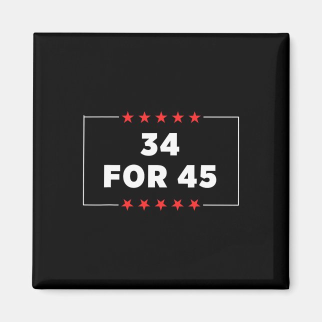 Aimant 45 Trump condamné (Devant)