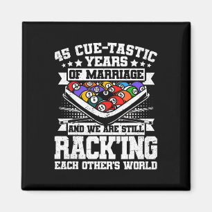 Aimant 45e anniversaire de Mariage billard de la piscine 