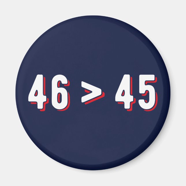 Aimant 46 > 45 - Trump perdu Biden II (Devant)
