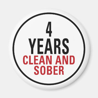 Aimant 4 ans de propreté et de sobriété