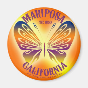 Aimant 4 de Mariposa rond