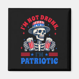 Aimant 4 juillet American Drinking Je ne suis pas ivre Je