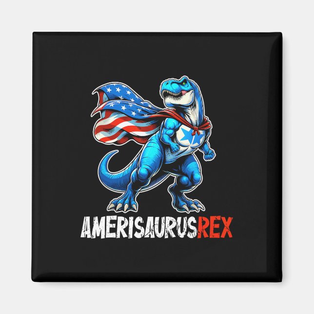 Aimant 4 juillet Amerisaurus T Rex Drôle  (Devant)