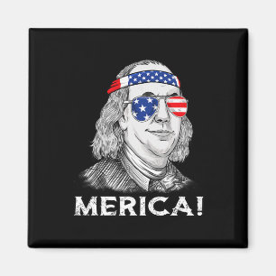 Aimant 4 juillet Ben Franklin Merica USA Garçons Filles E