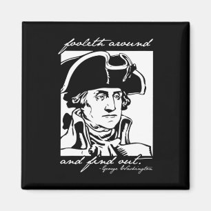 Aimant 4 juillet drôle 4 juillet George Washington Foole