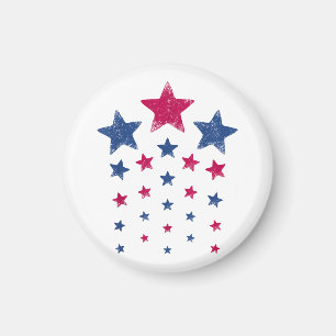 Aimant 4 juillet Femmes Hommes Enfants Cute USA Étoile pa