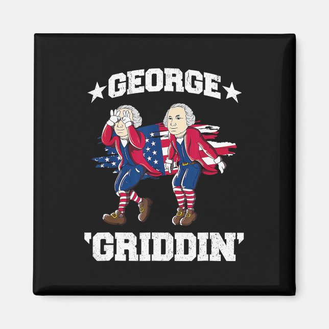 Aimant 4 juillet George Washington Griddy George Griddi (Devant)