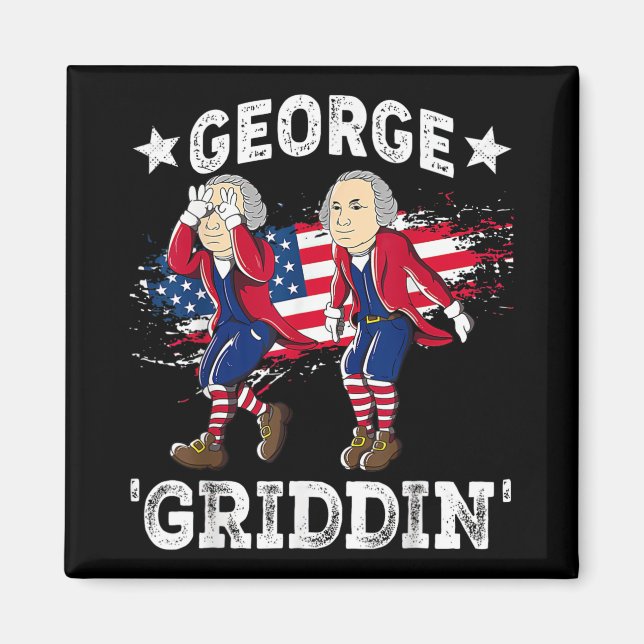 Aimant 4 juillet George Washington Griddy George Griddi (Devant)