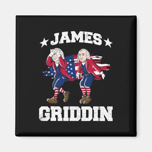 Aimant 4 juillet James Madison Griddy James Griddin 1 (Devant)