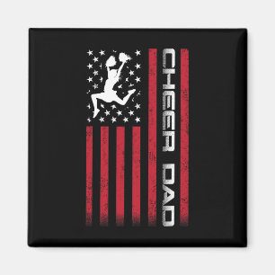 Aimant 4 juillet-nous Drapeau Cheer Papa Chemise Pour Pèr