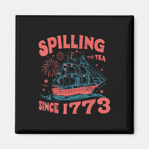 Aimant 4 juillet qui crache le thé depuis 1773 drôle rétr