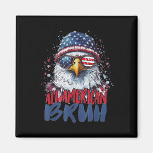 Aimant 4 juillet Tous Américains Bruh Eagle Enfants Ado
