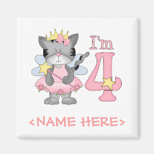 Aimant 4ème anniversaire de princesse Kitty