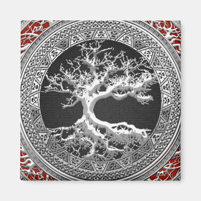 Aimant [500] Treasure Trove : Celtic Tree of Life [Argent (Devant)