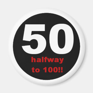 Aimant 50 à mi-chemin à 100