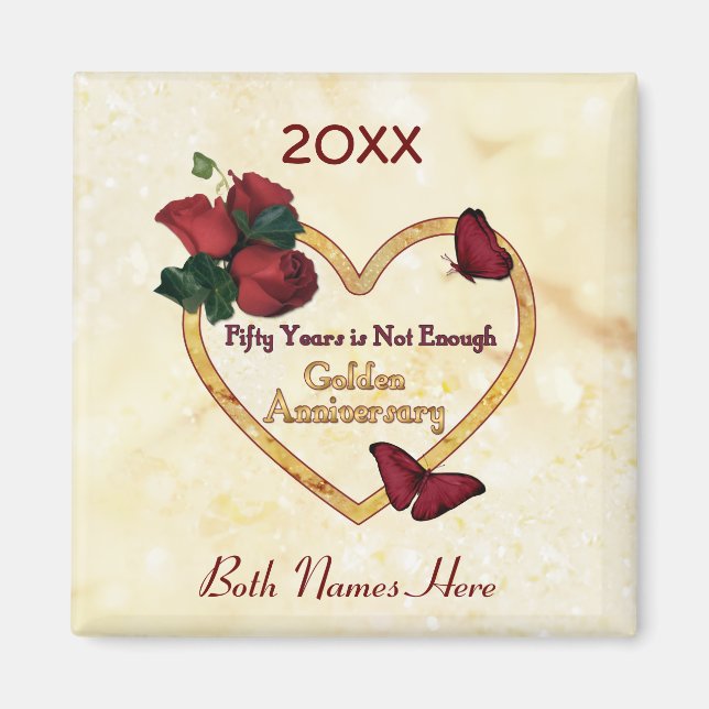 Aimant 50 ans d'or (Devant)