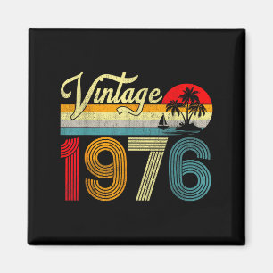 Aimant 50 Ans Vieux 1976 50e Anniversaire Hommes Femmes 