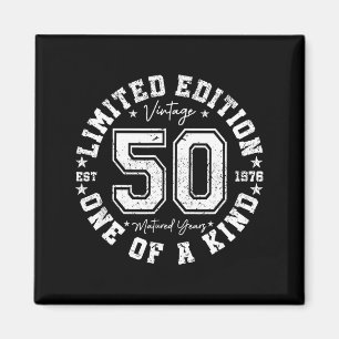 Aimant 50 ans Vintage 1976 Édition Limitée 50e Anniversai