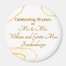 50e anniversaire de Mariage Parti Or et blanc