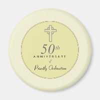 50e anniversaire du prêtre avec croix bossée