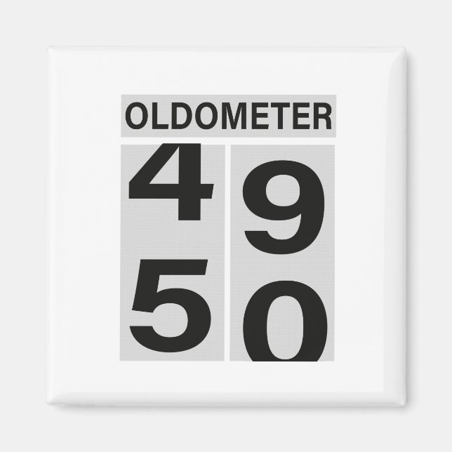 Aimant 50e anniversaire Oldomètre (Devant)