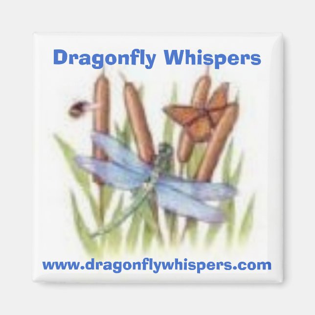 Aimant 520116453, Dragonfly Whispers, www.dragonflywhi... (Devant)