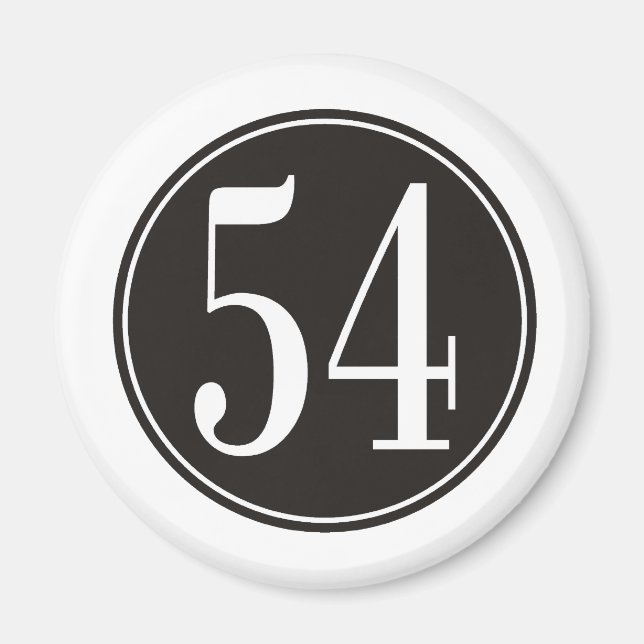 Aimant #54 Cercle noir (Devant)