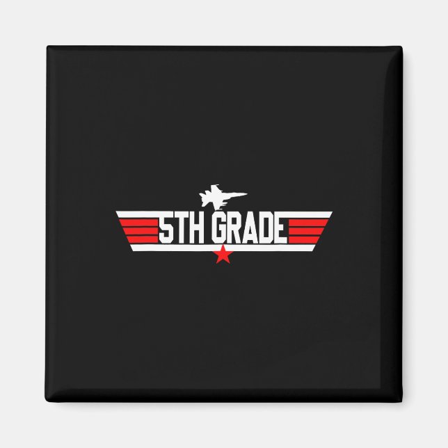Aimant 5e année 5e année Retour à l'école Premier jour Ga (Devant)