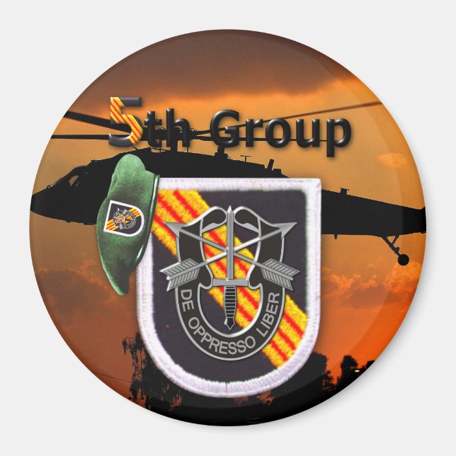 Aimant 5e Groupe des forces spéciales Réfrigérateur de bé (Devant)