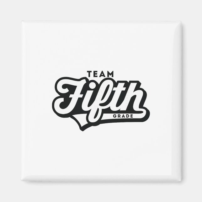 Aimant 5th Grade Team School Teacher Fifth Bysebyll-style (Devant)