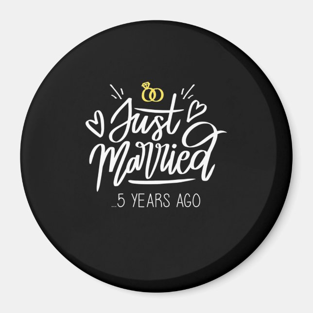 Aimant 5th Wedding Anniversary (Devant)