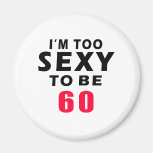 Aimant 60 conceptions d'anniversaire