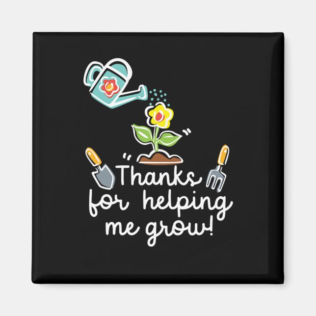 Aimant 65.Jardin Plante Merci De M'Aider À Grandir (Devant)