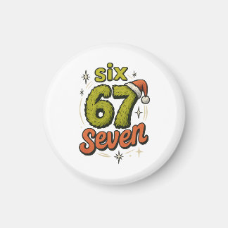 Aimant 67, 6-7 meme, 6 7 funny, 67 christmas