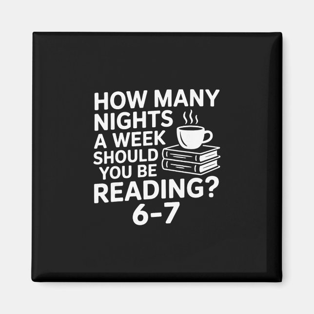 Aimant 67 Amateur de lecture drôle Six Seven Meme Bibliop (Devant)