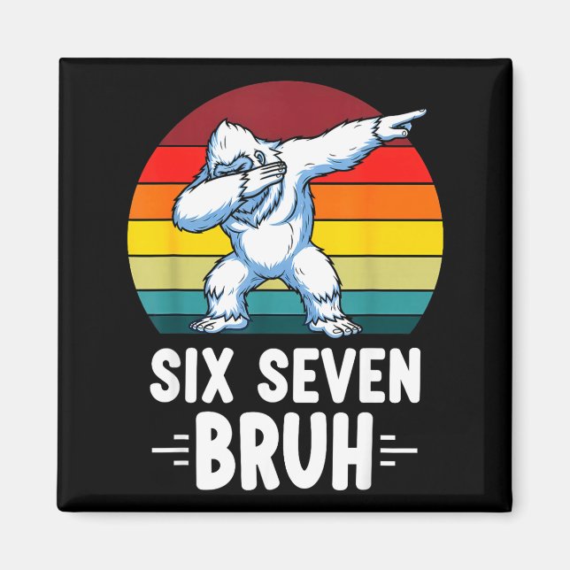 Aimant 67 Animals Funny 67 Brainrot Youth Kids Yeti 67  (Devant)