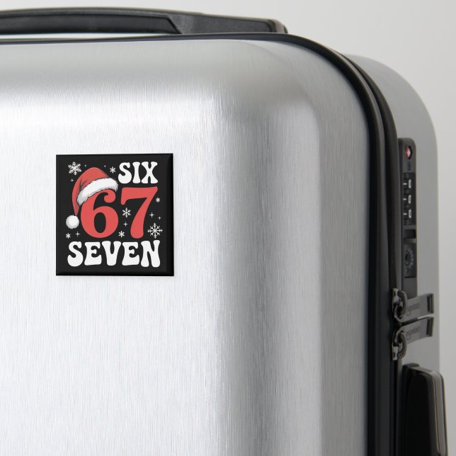 Aimant 67 Chapeau de Père Noël Noël Six Sept Blagues (In Situ (Bagages))